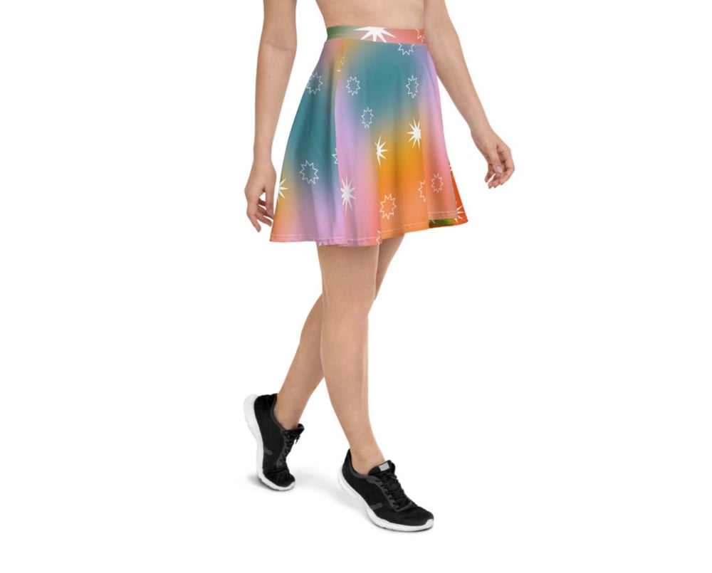 Image of Fairy Dust Print Flowy Skirt