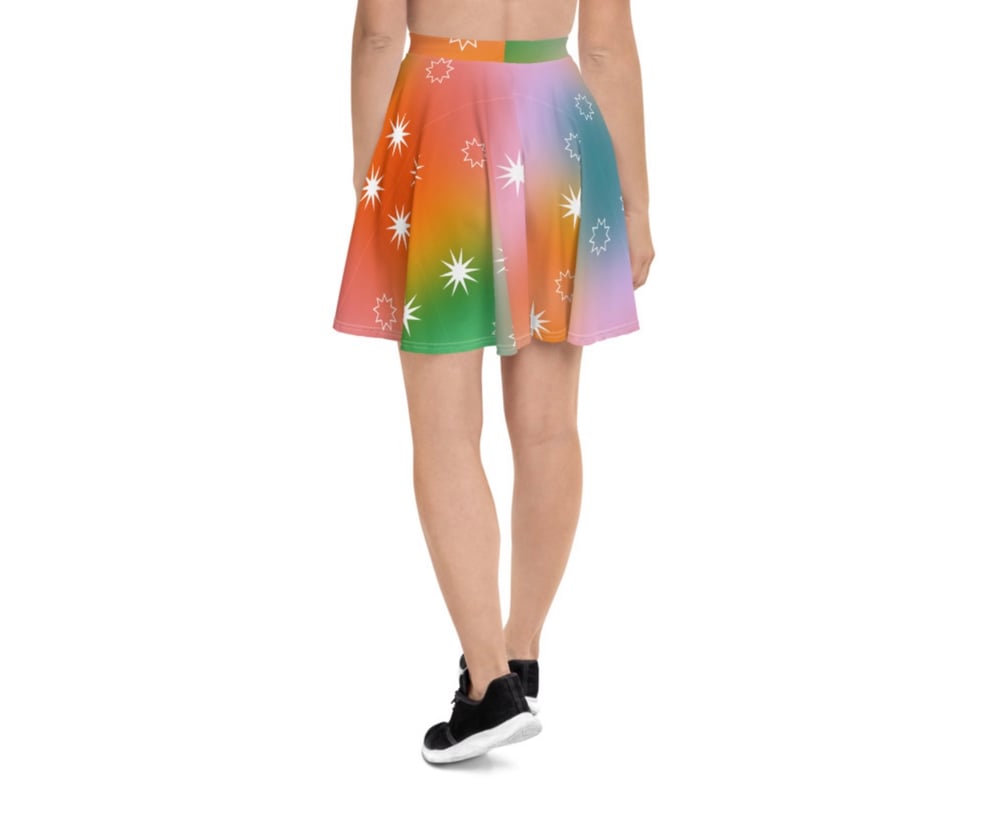 Image of Fairy Dust Print Flowy Skirt