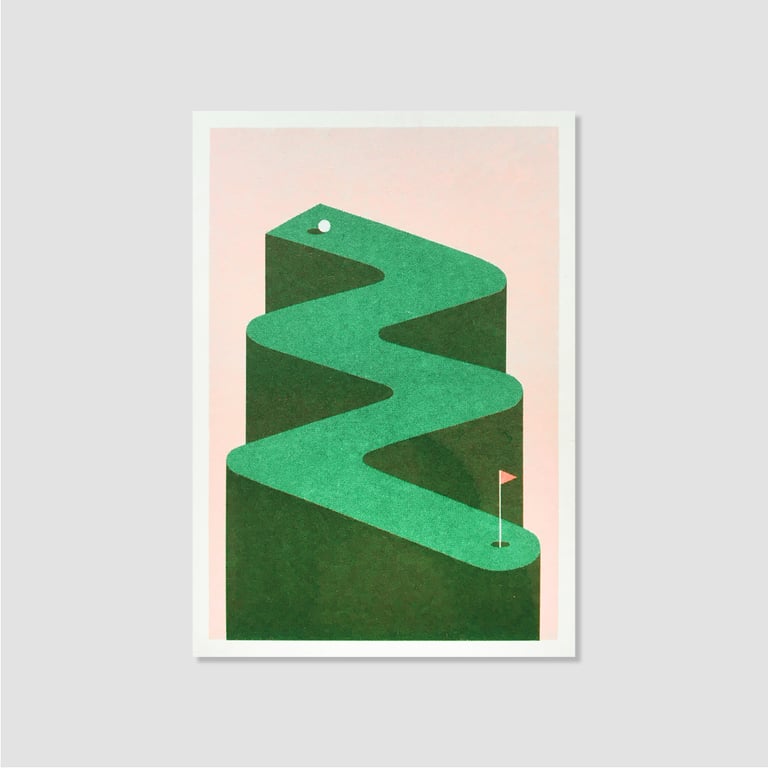 Minigolf zigzag