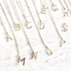 LETTER PENDANT NECKLACE (O-Y)