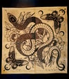 Snake & Butterfly Bandana by Sarah Purnell