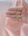 Snake and green eyes chain