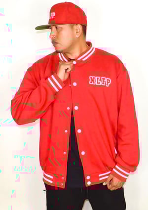 Image of NLFP VARSITY JACKET RED 