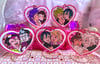 Heart Shaped Glitter Stands