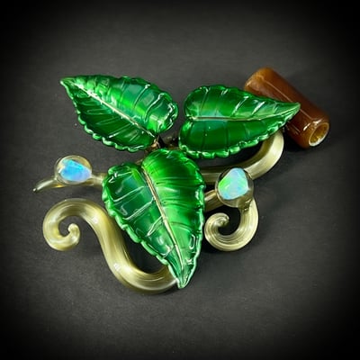 Image of Emerald Opal Trifoliate Leaf Pendant