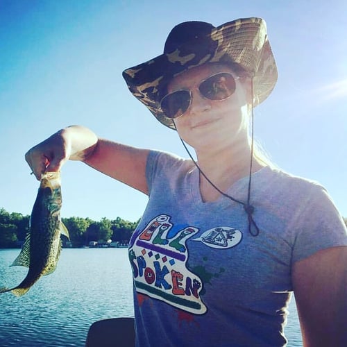 Image of Ladies Monsters V Neck Tee