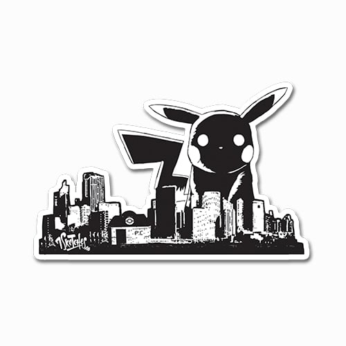 Image of Pikachuzilla Sticker