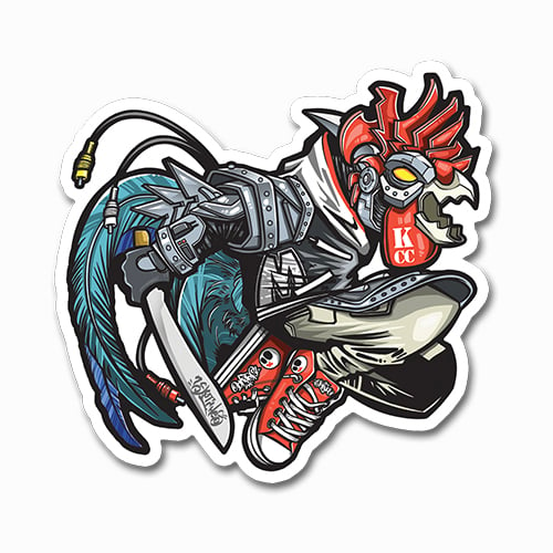 Image of Mecha-Chicken Sticker