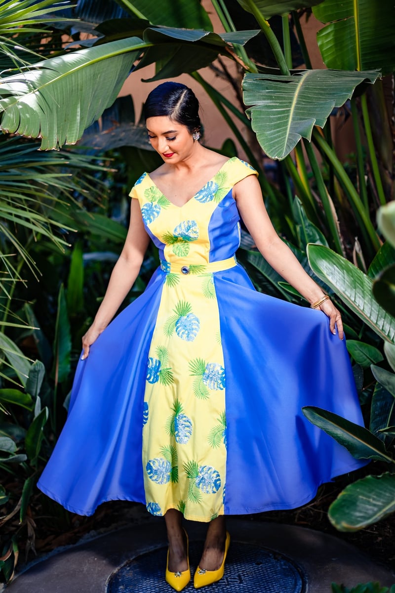 vintage designer dress DAISY - retro vintage dress 50sVintage Dress (Swing Skirt) main image 1