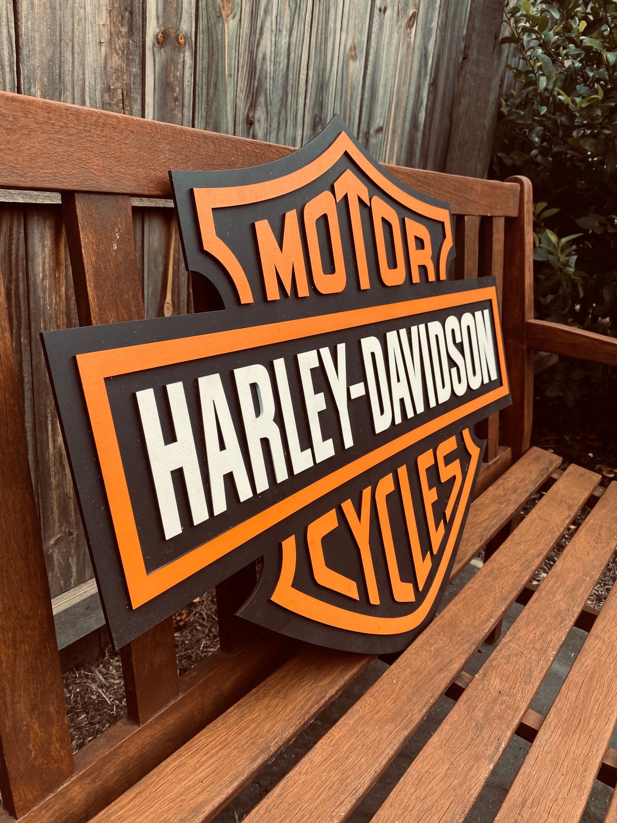 Harley Davidson wooden sign 