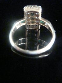 Image 4 of FRENCH VICTORIAN 18CT YELLOW GOLD EMERALD AND OLD CUT DIAMOND 0.72CT RING