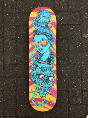 Image of Hand painted skate deck