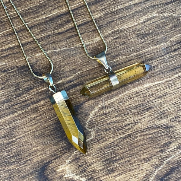 Image of Crystal Necklace 16" Silver