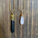 Image 2 of Crystal Necklace 18" Gold
