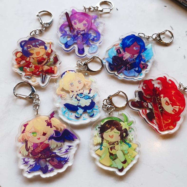 Genshin Impact Acrylic Charms