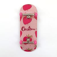 Image 1 of Fingerboard CUSTOM Strawberry 34mm Pops
