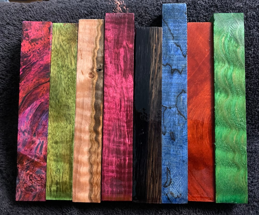 Image of Mixed Bag of Figured Pen Blanks