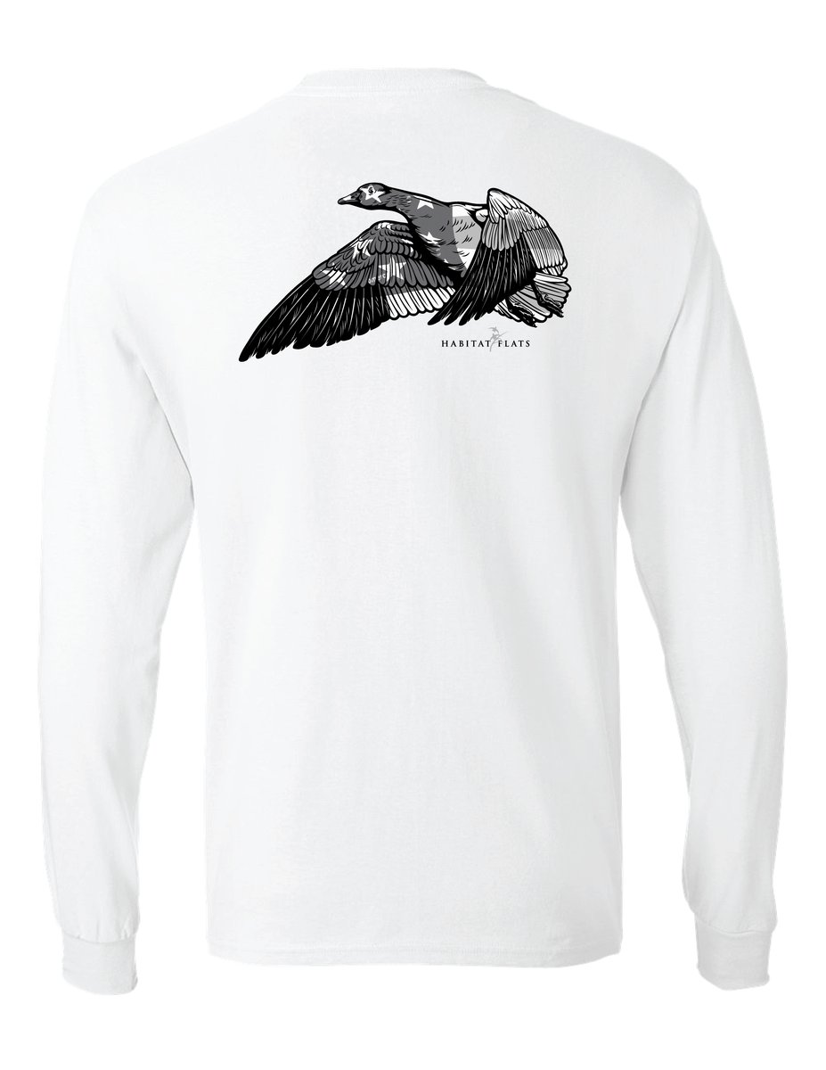 Americana Snow Goose Long Sleeve Shirt | Habitat Flats Shop