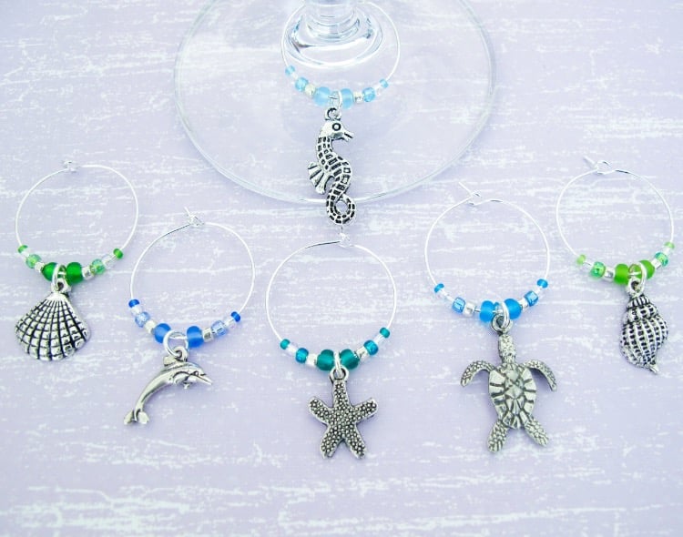 Dragonfly Wine Glass Charms