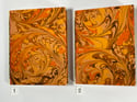 Marbled Notebook Orange (a) Canson Mi-Teintes Collection