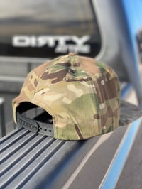 Image 2 of CAMO W/BLK  FONT SNAPBACK