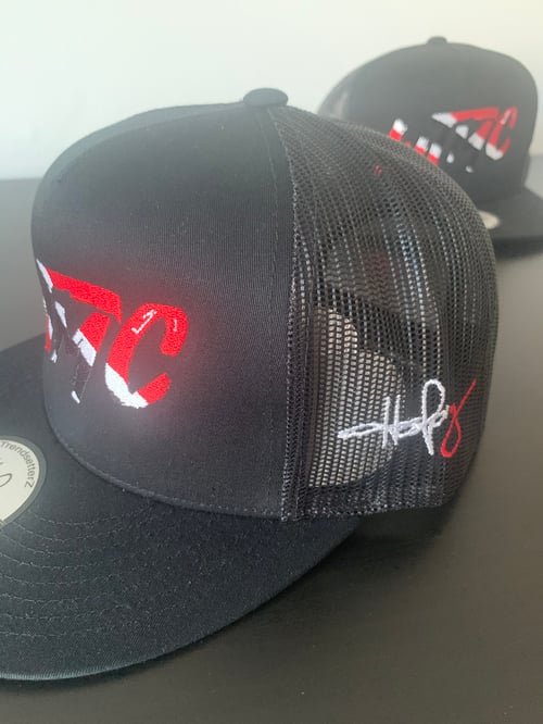 Image of Trini Flag “WTMC” Logo Trucker SnapBack 