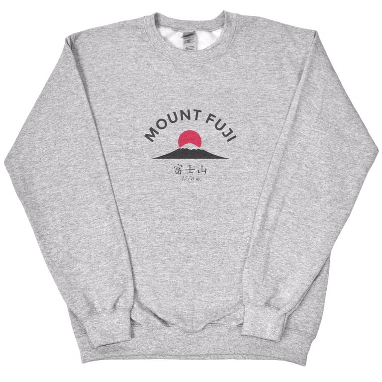 Mount Fuji Grey Heavy Blend Sweatshirt
