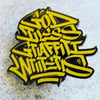 GOD BLESS GRAFFITI WRITERS ENAMEL PIN