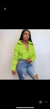 Women’s Bubble Coat Lime Green