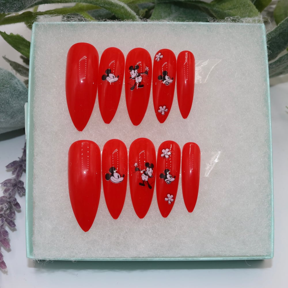 Image of Red Mickey - Long Almond