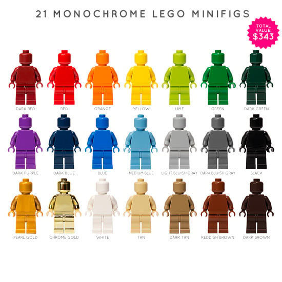 Image of SET OF 21 LEGO MONOFIGS