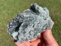 Image 6 of Green Fluorite With Sugar Quartz Specimen #1589 