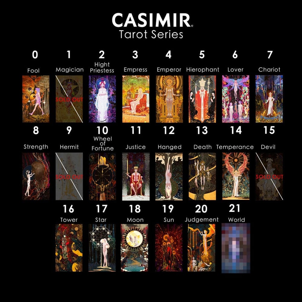Tarot Series - Limited Print 4.The Emperor / 皇帝 塔羅牌系列 限量版畫