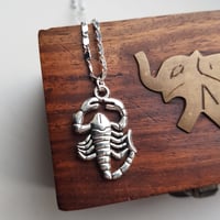 Image 2 of Silver Scorpion Necklace 