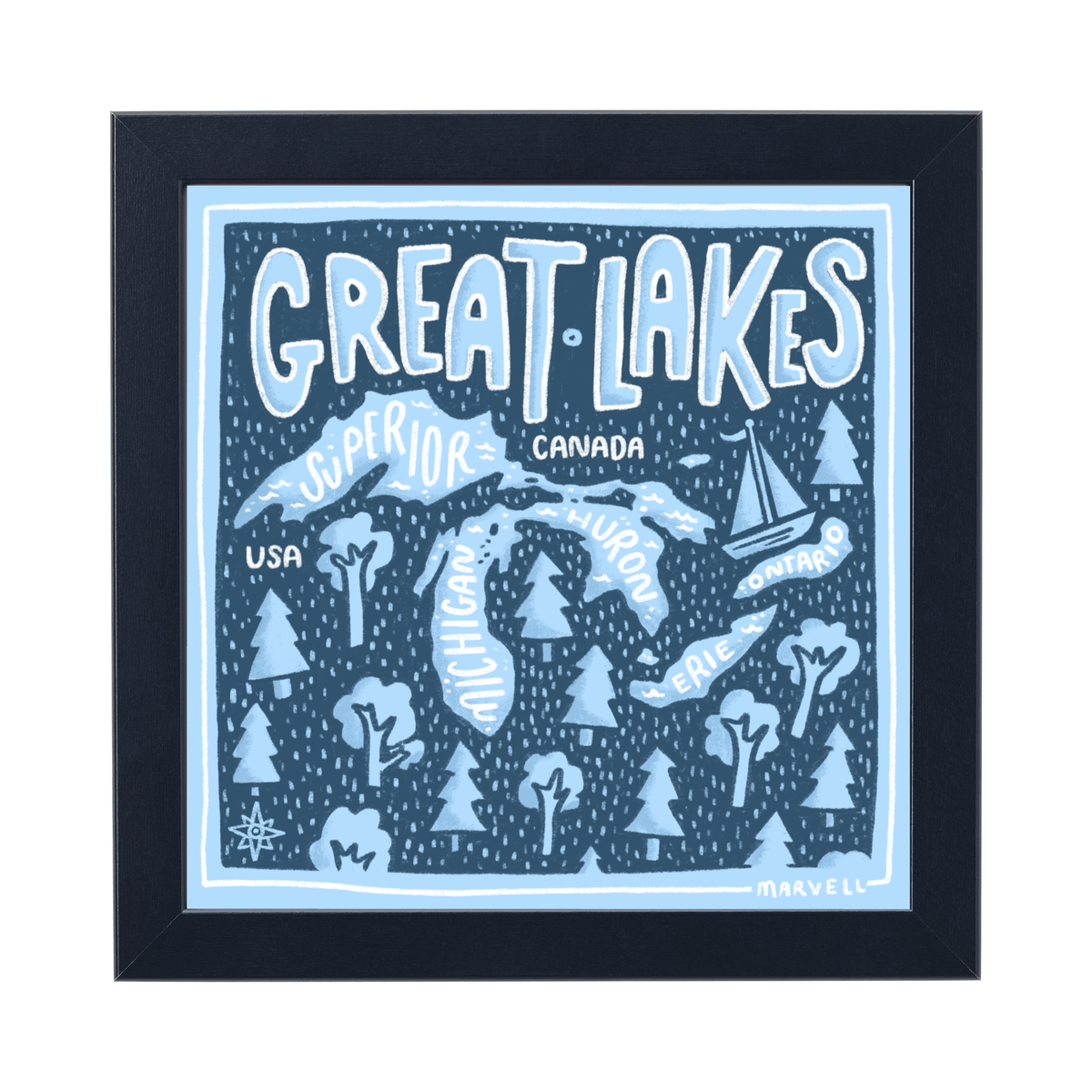 Image of Great Lakes Print!