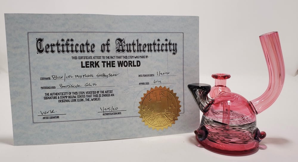 Image of Lerk the World - Blu_V/CFL Stubby Sitter w/ Certificate 