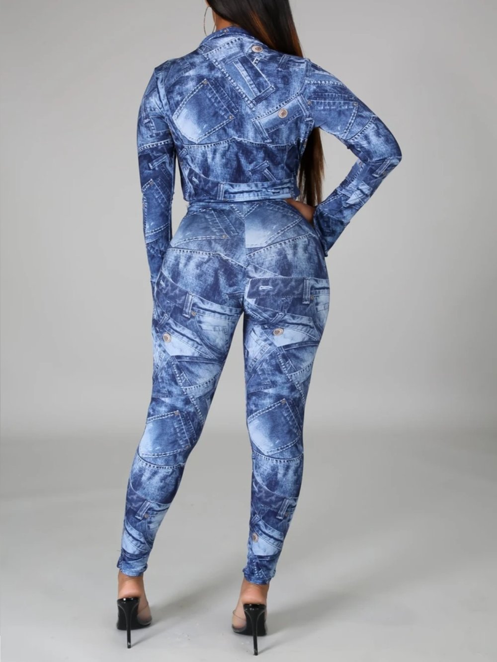 Print Body Suit & Pants Set