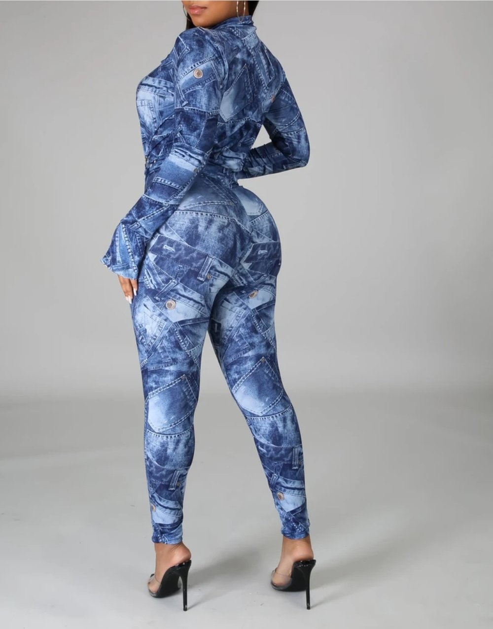 Print Body Suit & Pants Set
