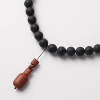 Image 1 of NECKLACE silver - onyx & jasper   #034-79