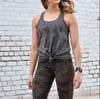 Women’s Flowy Tank // Dark Heather Gray