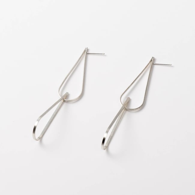 EARRINGS silver   #034-80