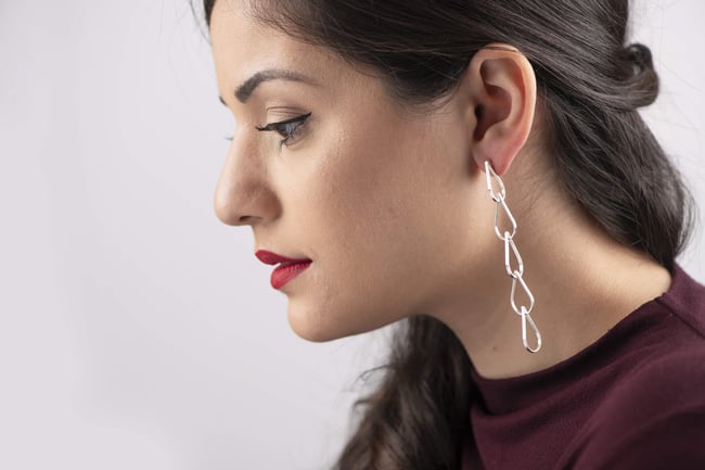 EARRINGS silver   #034-81