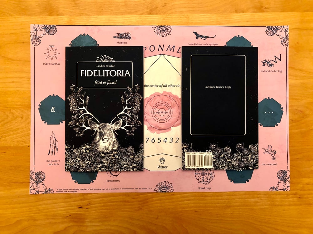 'Fidelitoria: Fixed or Fluxed' by Candice Wuehle + Divination Board