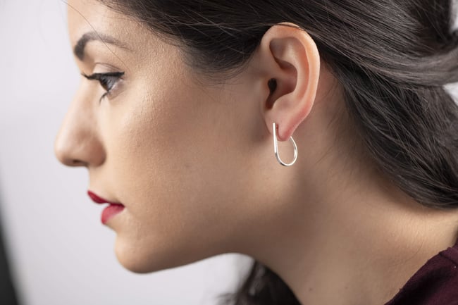 EARRINGS silver,   Island 1, #034 -  89