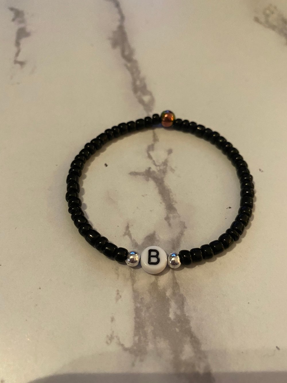 Image of Initial Beaded Bracelet