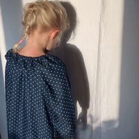 Image 3 of Mavie Dress - blue with dots