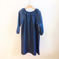 Image 1 of Mavie Dress - blue with dots