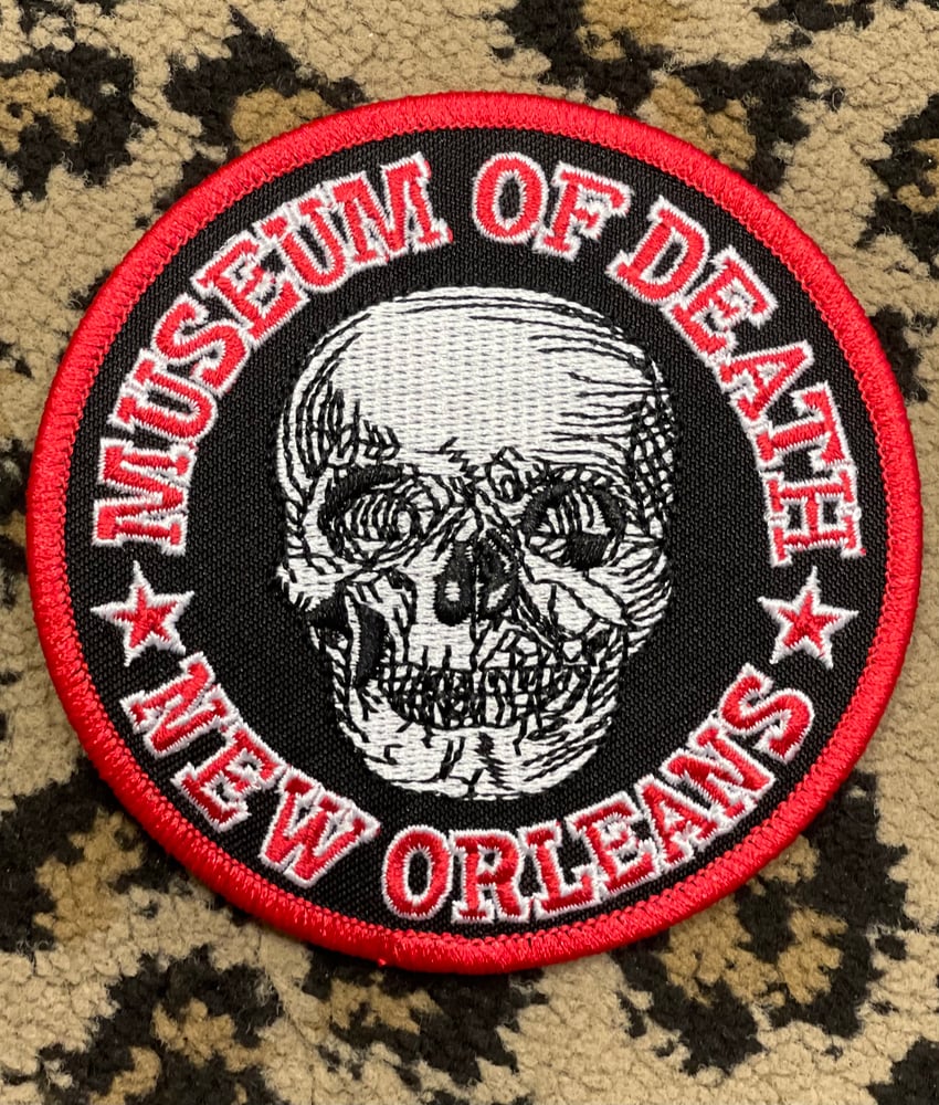 Image of Museum of Death New Orleans Logo Embroidered Patch