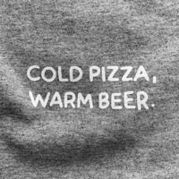 Image 1 of Cold pizza, warm beer. - T-Shirt