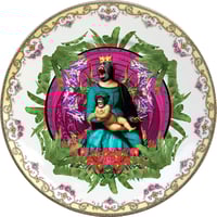 Image 1 of Queen of the Apes - Vintage Porcelain Plate - #0604